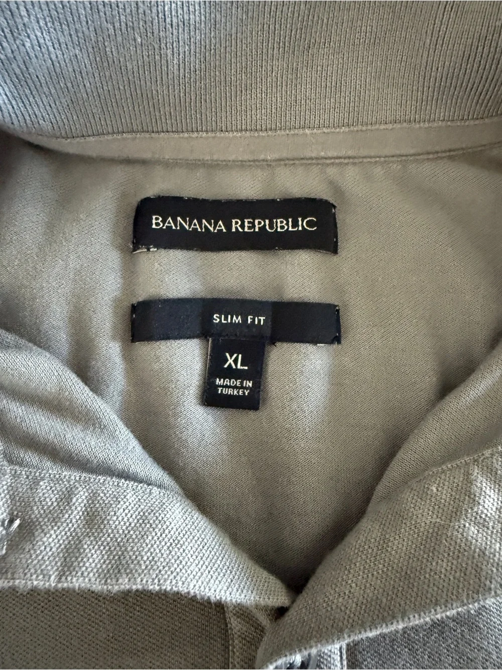 Banana Republic Men's Polo in Light Gray